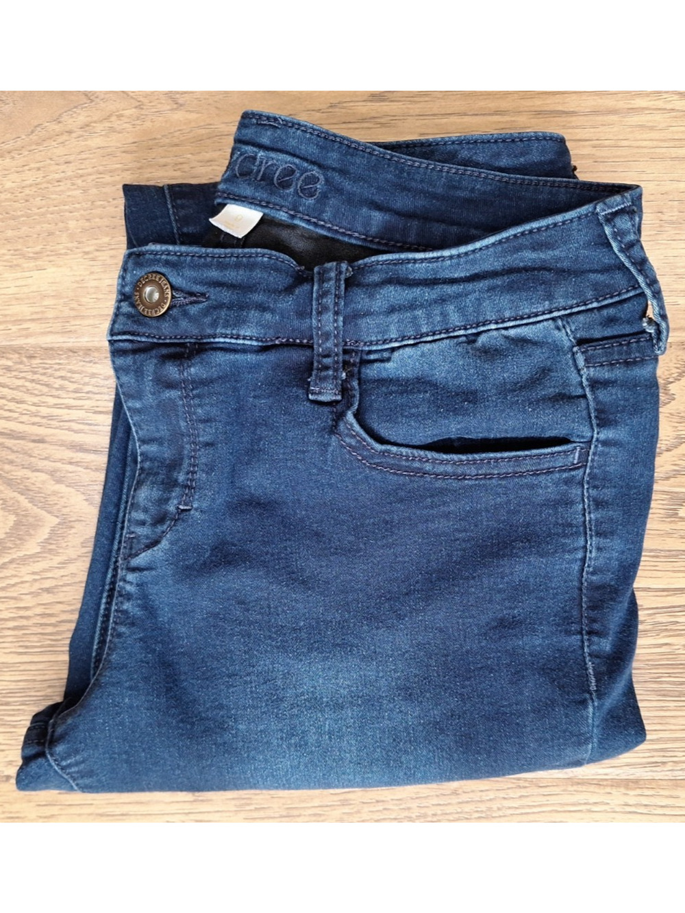 Decree High-Rise Jegging Jeans Size 9 Stretch Dark Wash Blue